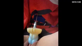 30 cm Dildo in Pussy+5min Control